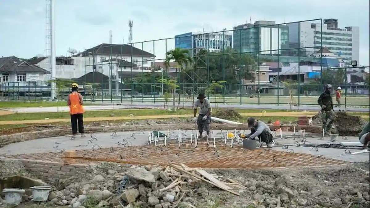 Revitalisasi Kawasan Stadion Kebun Bunga Masuk Tahap Finishing, Sudah Capai 81 Persen