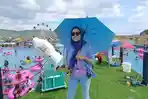 Ribuan Wisatawan Serbu Tempat Wisata Air Navara City Park Lampung