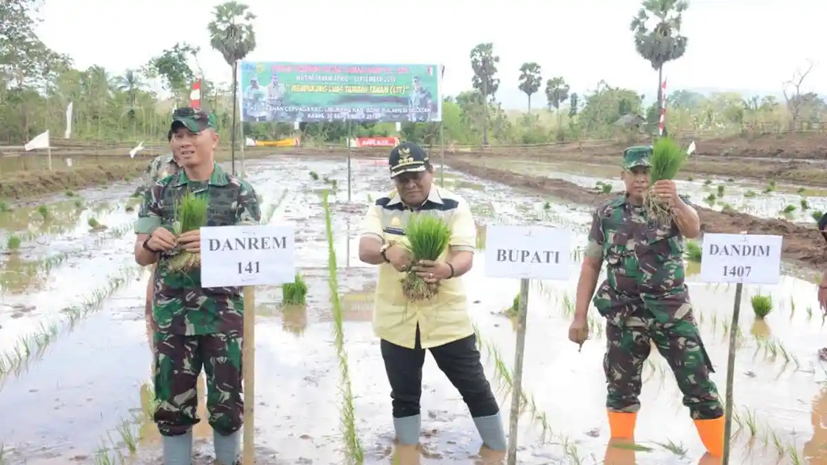 Cetak Sawah Baru, Bupati Bone Harap Produktivitas Pertanian Meningkat