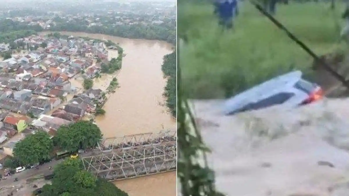 Nasib Pengemudi Terobos Banjir usai Ngeyel Diberitahu Warga, Relakan Mobil Ikut Terseret Arus