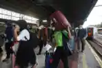 Arus Balik Lebaran di Stasiun Pasar Senen