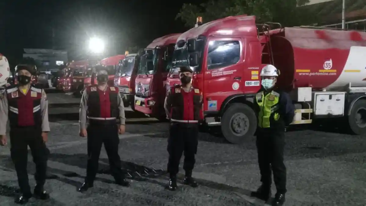 Ciptakan Rasa Aman Samapta Gelar Patroli di Objek Vital Pertamina Sibolga 