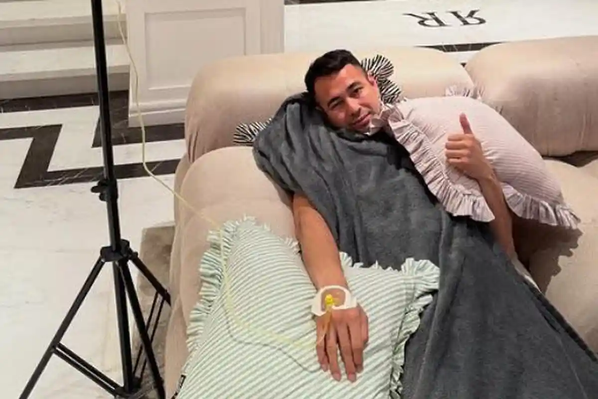 Kondisi Raffi Ahmad Terbaring Lemas di Bulan Ramadan, Tangan Sampai Diinfus, Kini Banyak Didoakan