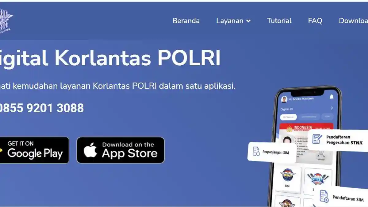 Cara Perpanjang SIM Online di Aplikasi Digital Korlantas, Siapkan Dokumen dan Cek Daftar SATPAS