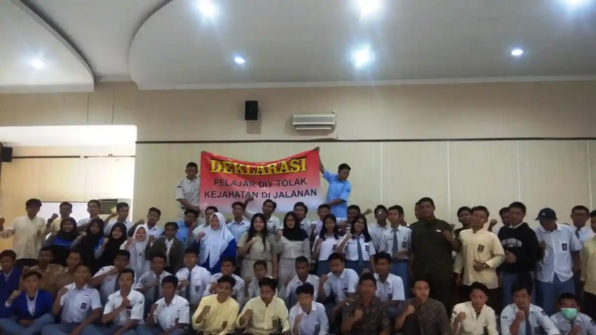Pelajar DIY Deklarasikan Diri Tolak Kejahatan di Jalanan