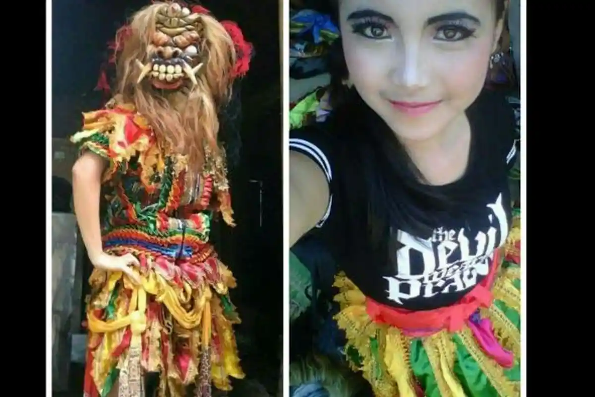 Tak Disangka, Sosok di Balik Topeng Mengerikan Ini Begitu Cantik