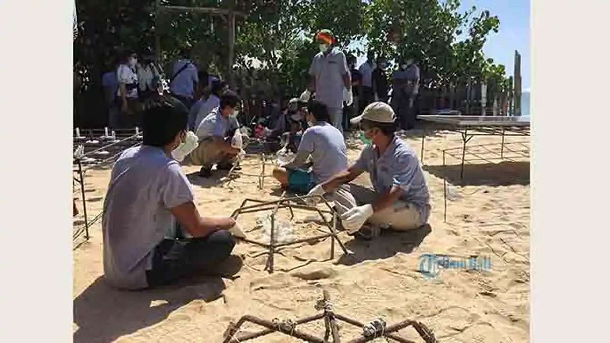 Restorasi Terumbu Karang di Pantai Pandawa, Warga yang Bantu Pengerjaan Dapat Rp 110 Ribu Per Hari