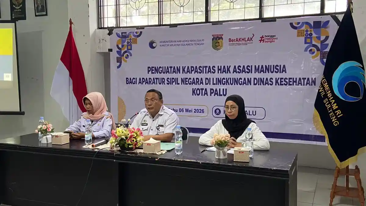 Kanwil Kemenham Sulteng dan Dinkes Palu Perkuat Pemahaman HAM bagi ASN Kesehatan