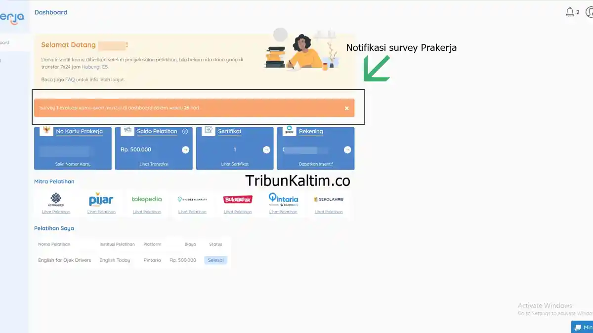 Cara Mengisi Survey Prakerja, Kenapa Survey Prakerja Tidak Muncul di Dashboard prakerja.go.id?