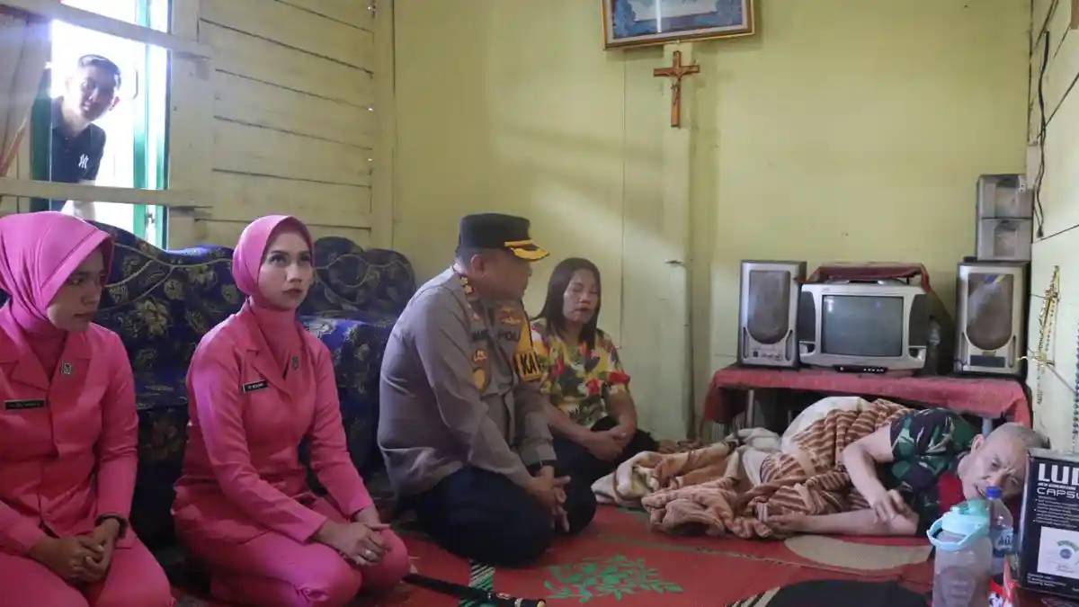 Semangat Purnawirawan dan Warakawuri Bangkit Saat Terima Anjangsana Kapolres Humbahas