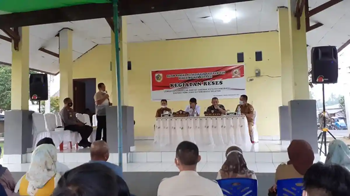 DPRD Kotamobagu Gelar Reses Program dan Menghimpun Aspirasi Masyarakat Motoboi Kecil