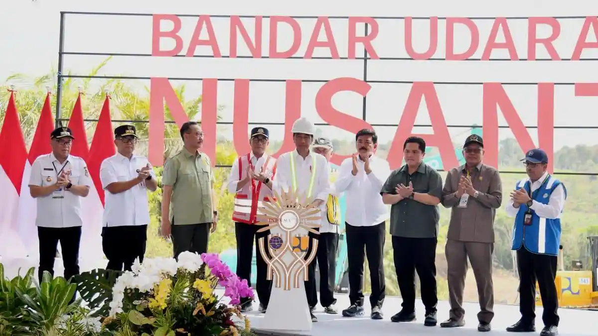 Jokowi Groundbreaking Bandara IKN Nusantara, Mudah Dijangkau, Konektivitas Semakin Baik