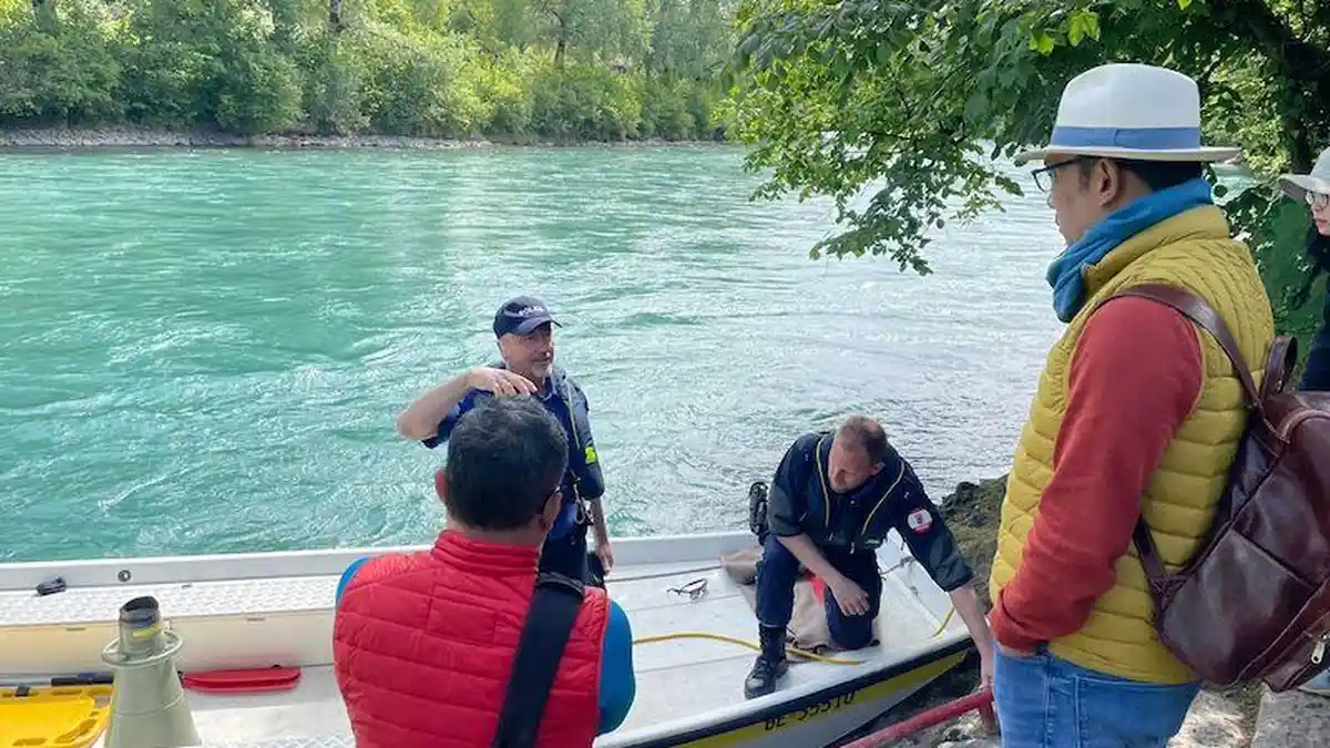 Pencarian Hari Keempat Eril Dipimpin Langsung Kepala Polisi Maritim Bern, Ridwan Kamil Ikut Pantau