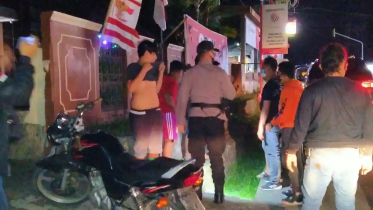 Cegah Penyebaran Covid-19, Polsek Dimembe Gelar Patroli Malam