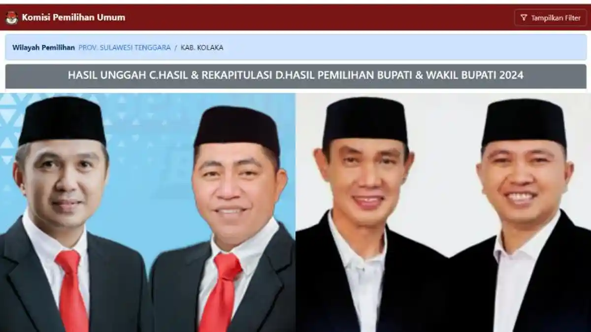 Hasil Pilkada Kolaka 2024: Amri-Husmaluddin Unggul 10 Kecamatan dari Jayadin-Deni, Real Count KPU