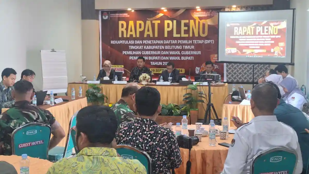 DPT Pilkada Belitung Timur Ditetapkan Sebanyak 96.355 Pemilih, KPU Berharap Sudah Valid