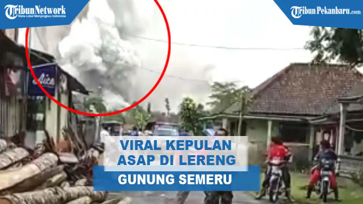 SEMERU Meletus, Abu Vulkanik Terbawa Sampai Probolinggo, Bikin Mata Perih