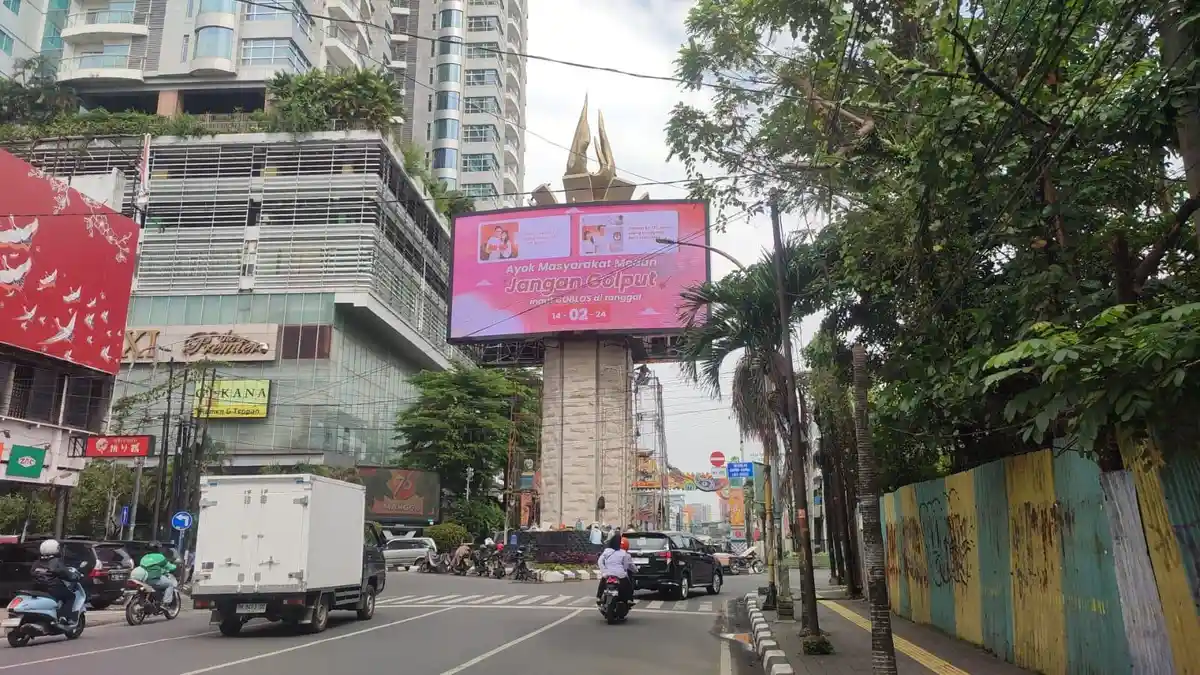 Billboard Ajakan Memilih di Tugu Taman Kota Medan Jadi Sorotan, Ini Tanggapan Bawaslu