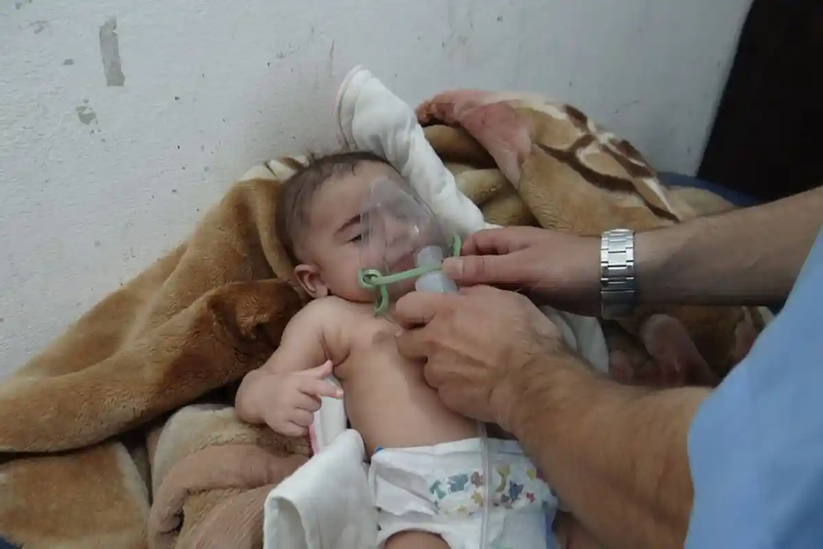 Kejam! Pasukan Suriah Pakai Gas Beracun di Ghouta, 80 Warga Sipil Termasuk Anak-anak Tewas