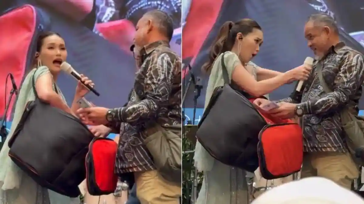 Potret Ayu Ting Ting Disawer Crazy Rich Kalsel, Putri Ayah Ojak Gercep Bawa Tas Besar ke Panggung