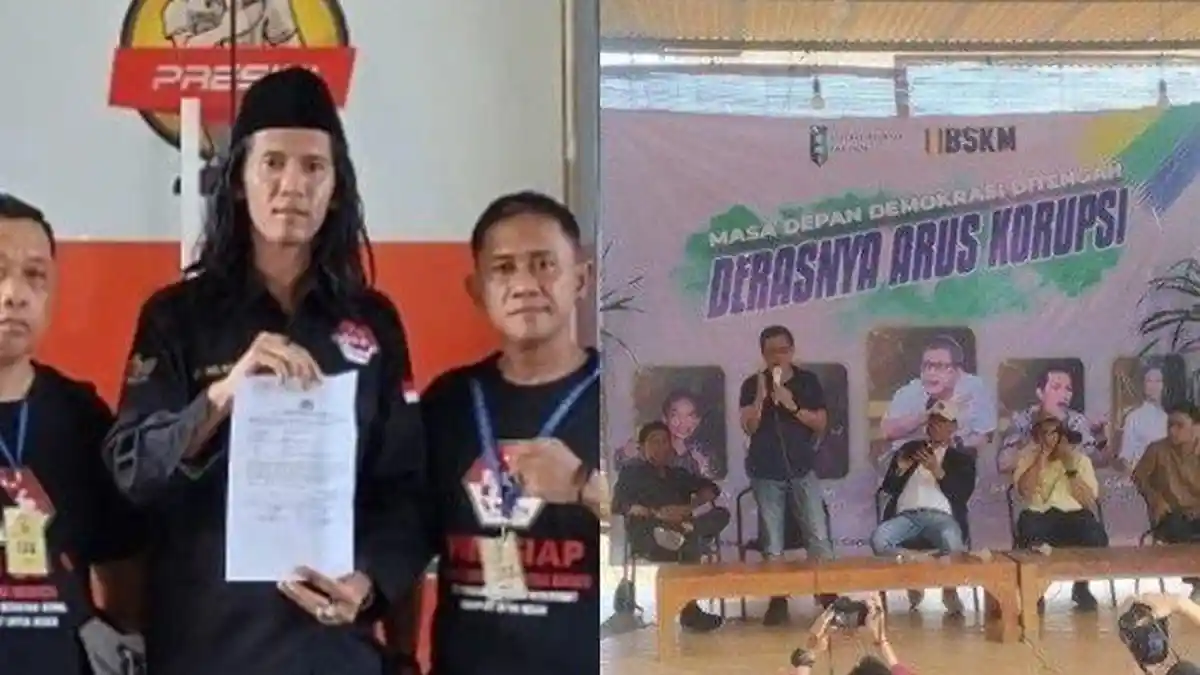Aksi Waluyo Wasis dan Anggotanya Buat Rocky Gerung dan Refly Harun Masuk Arena Diskusi Lewat Sawah