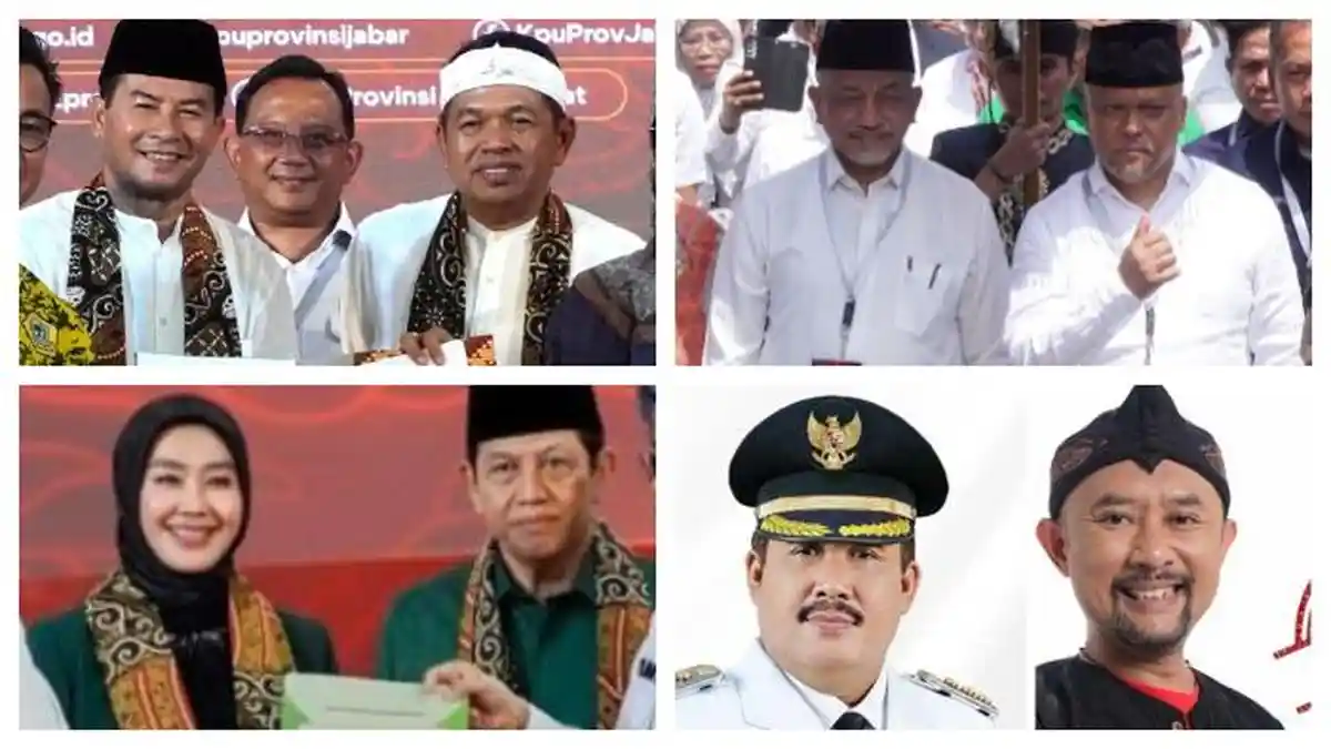 Daftar Cagub-Cawagub Pilkada Jawa Barat 2024, Ada Jeje Wiradinata-Ronal ...
