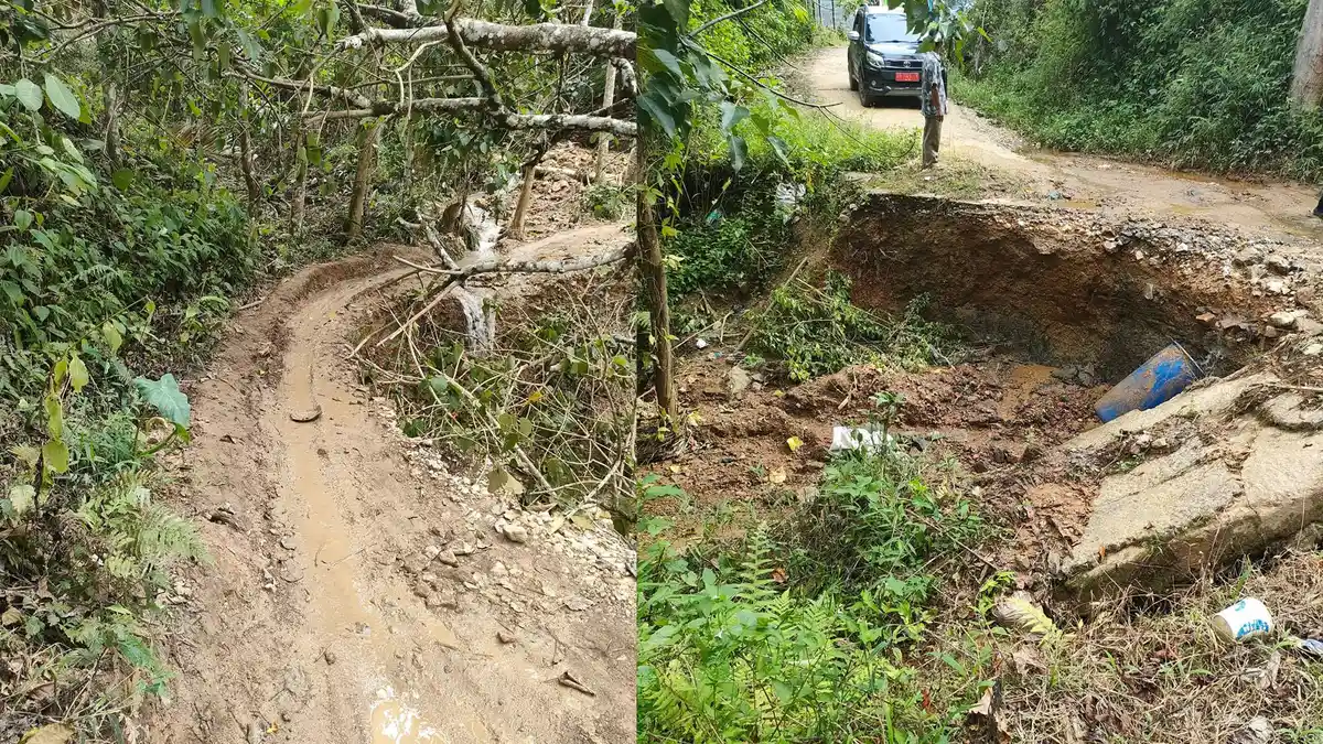 Intensitas Hujan Tinggi, BPBD Dairi Catat 19 Titik Longsor,Jalan Lintas Sumbul-Pegagan Julu Terputus