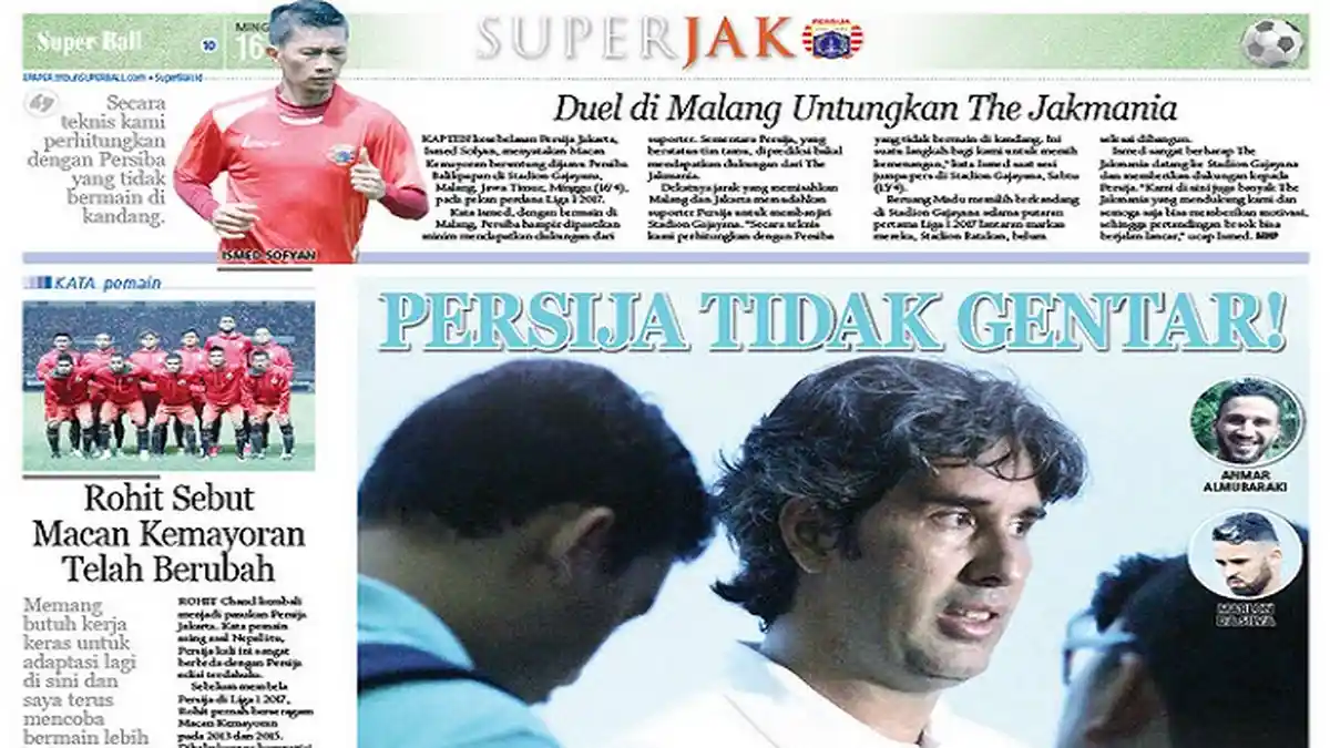 Persija Jakarta Tidak Gentar Hadapi Persiba Balikpapan