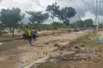 Jalur Semarang–Purwodadi Putus Total: Jalan Beton Sepanjang 18 Meter Hanyut Diterjang Banjir Demak