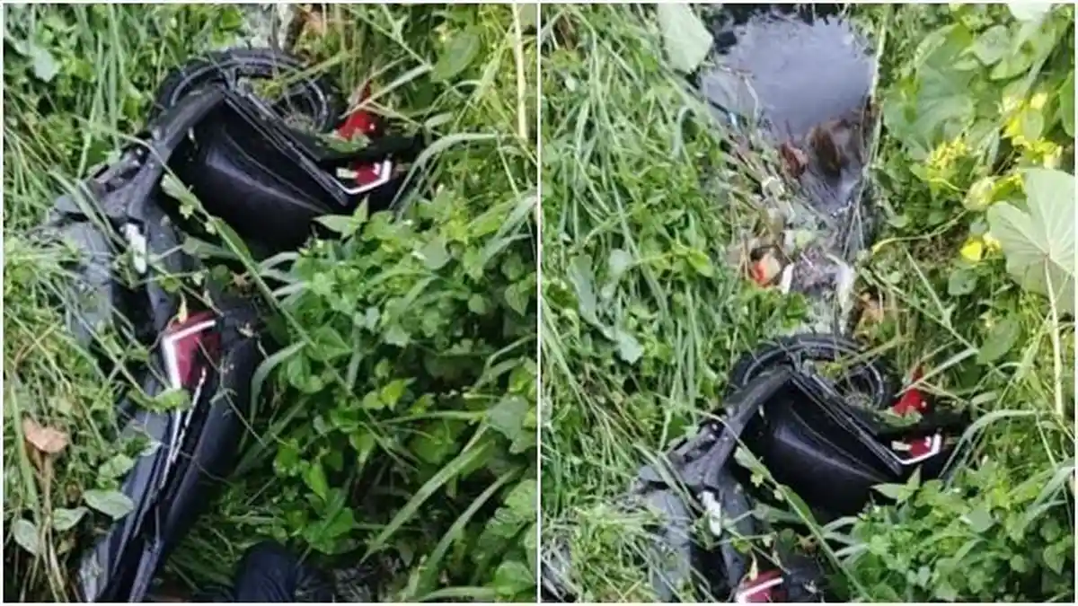 Kecelakaan Tunggal, Pemotor Tanpa Identitas Tegeletak Tewas di Parit