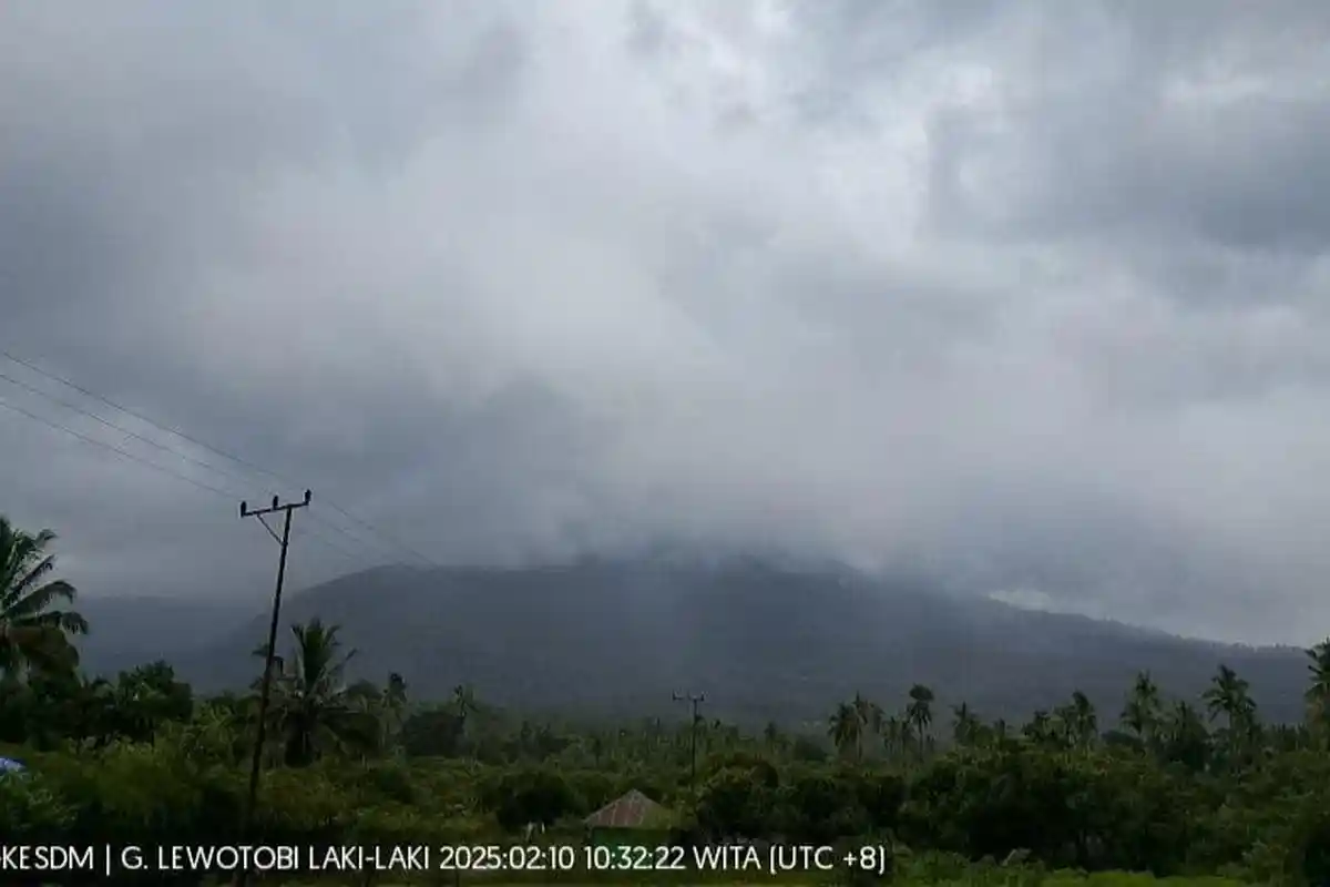 Akui Kekeliruan Input Status, Gunung Lewotobi Laki-laki Belum Normal