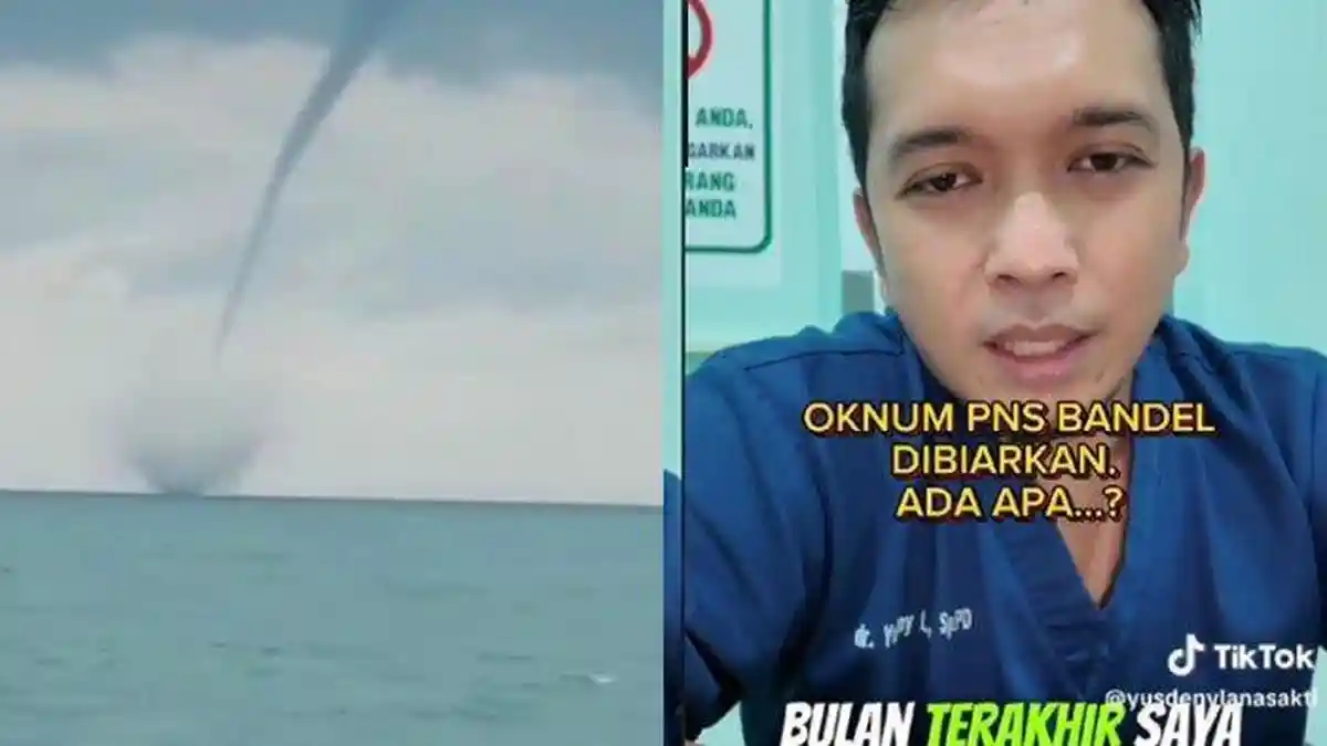 JATIM TERPOPULER: Angin Puting Beliung di Laut Lamongan - Dokter Jarang Masuk Dapat Gaji Utuh