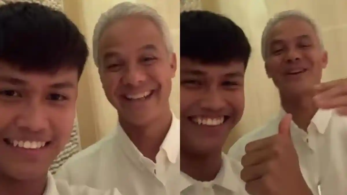 Ganjar Pranowo Bertemu Hokky Caraka, Berniat Beri Pekerjaan pada Striker Timnas
