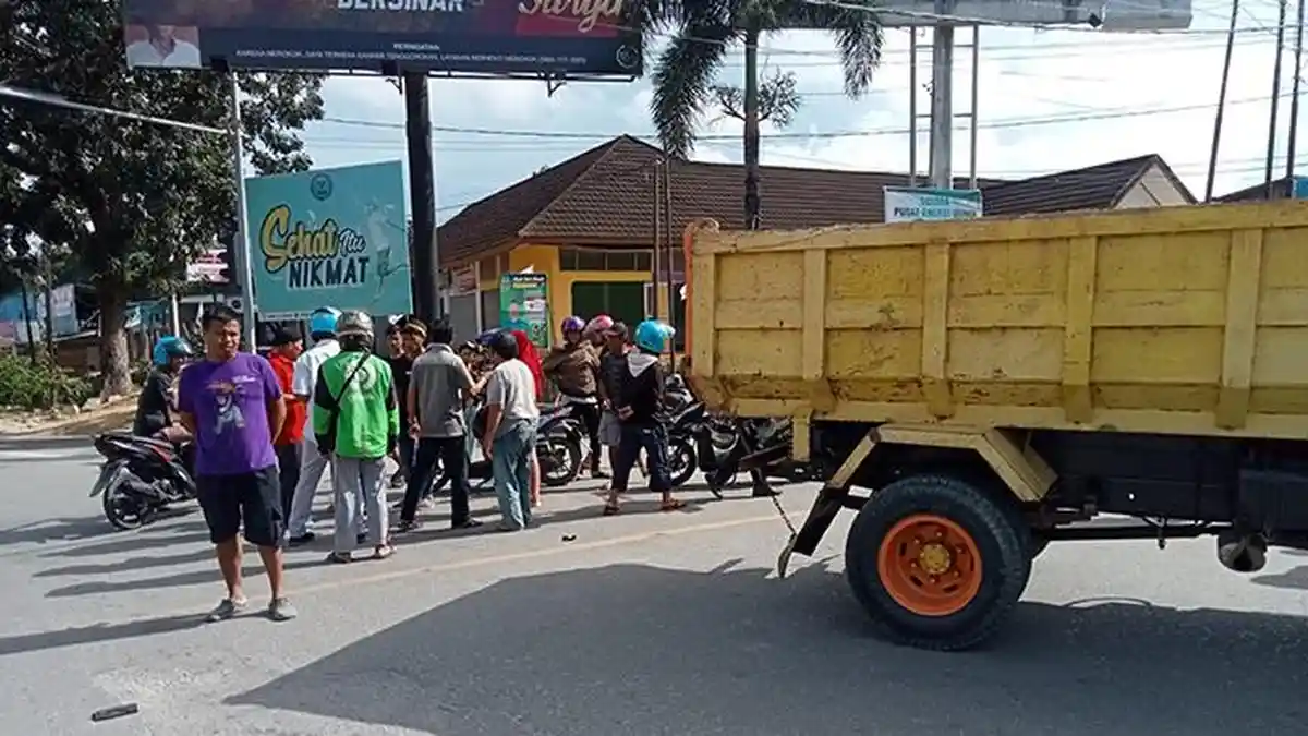 Polresta Kendari Amankan Sopir Truk yang Terlibat Kecelakaan dengan Mahasiswa hingga Meninggal Dunia