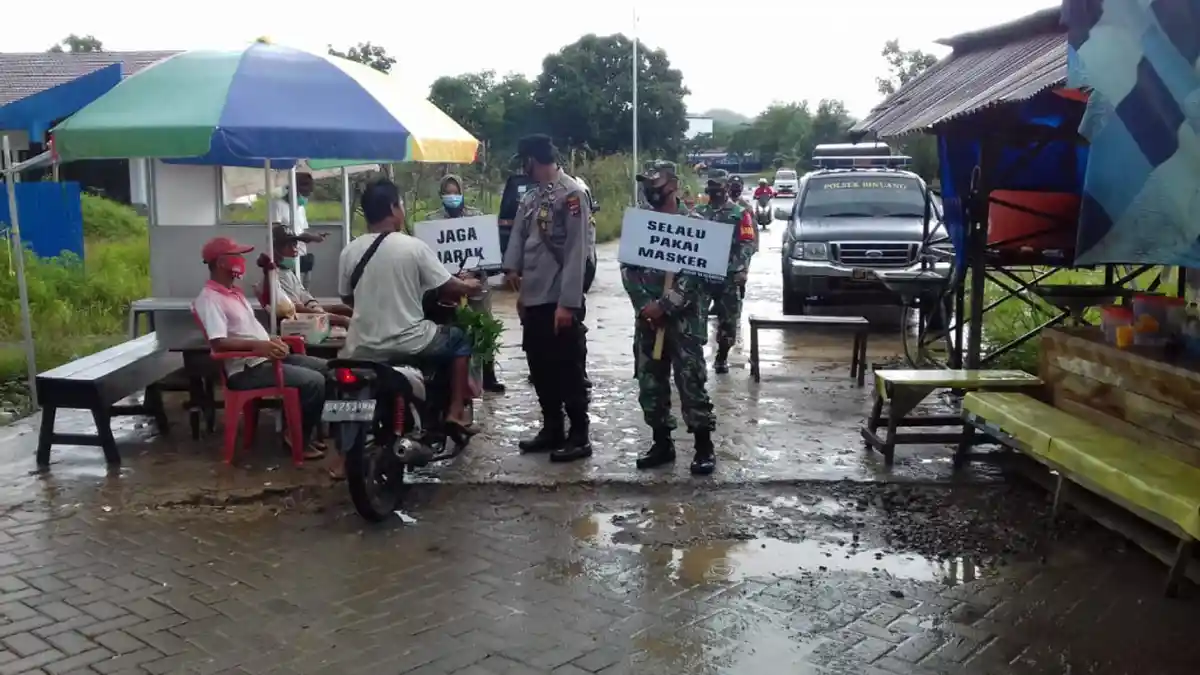 Satpol PP Tapin Terus Tindak Pelanggar Protokol Kesehatan