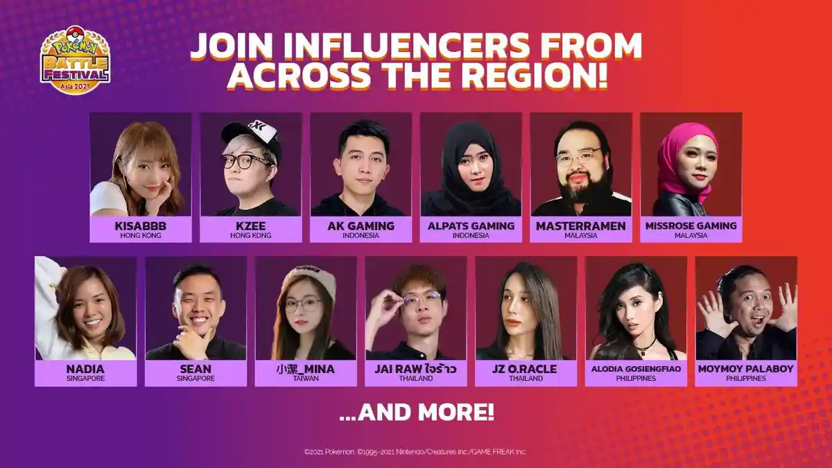 Pokémon Battle Festival Asia 2021 Ajak Idol Group dan Influencer dari Asia Pasifik Bertanding