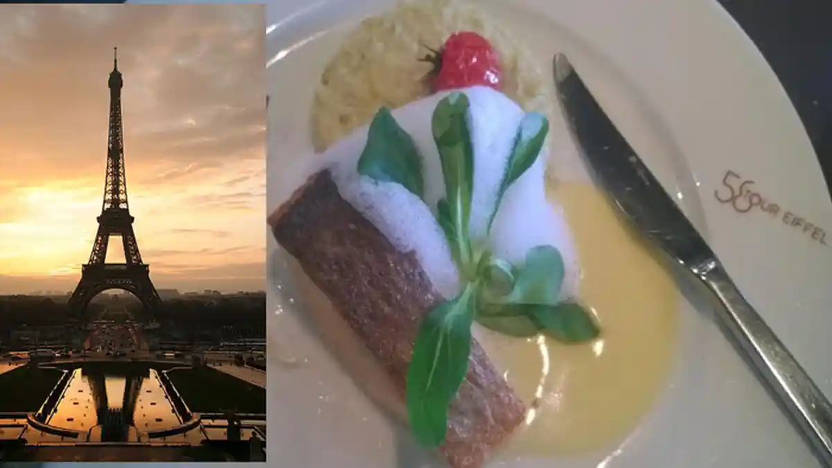 Menyantap Ati Sapi dan Mereguk Wine Sembari Memandang Romantisme Menara Eiffel di Paris