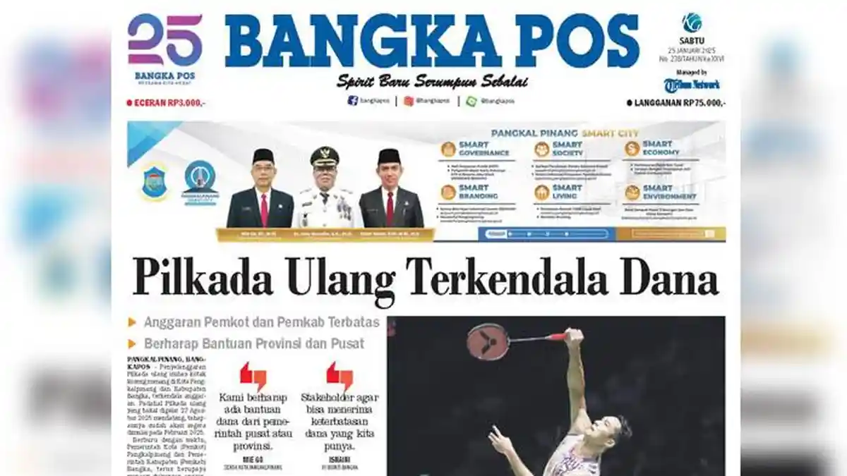 Pilkada Ulang Terkendala Dana, Anggaran Pemkot Pangkalpinang dan Pemkab Bangka Terbatas
