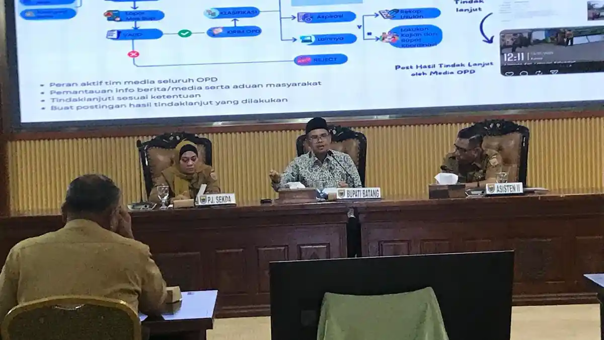 Bupati Batang Soroti Ketidaksinkronan Data OPD dengan Bapperida