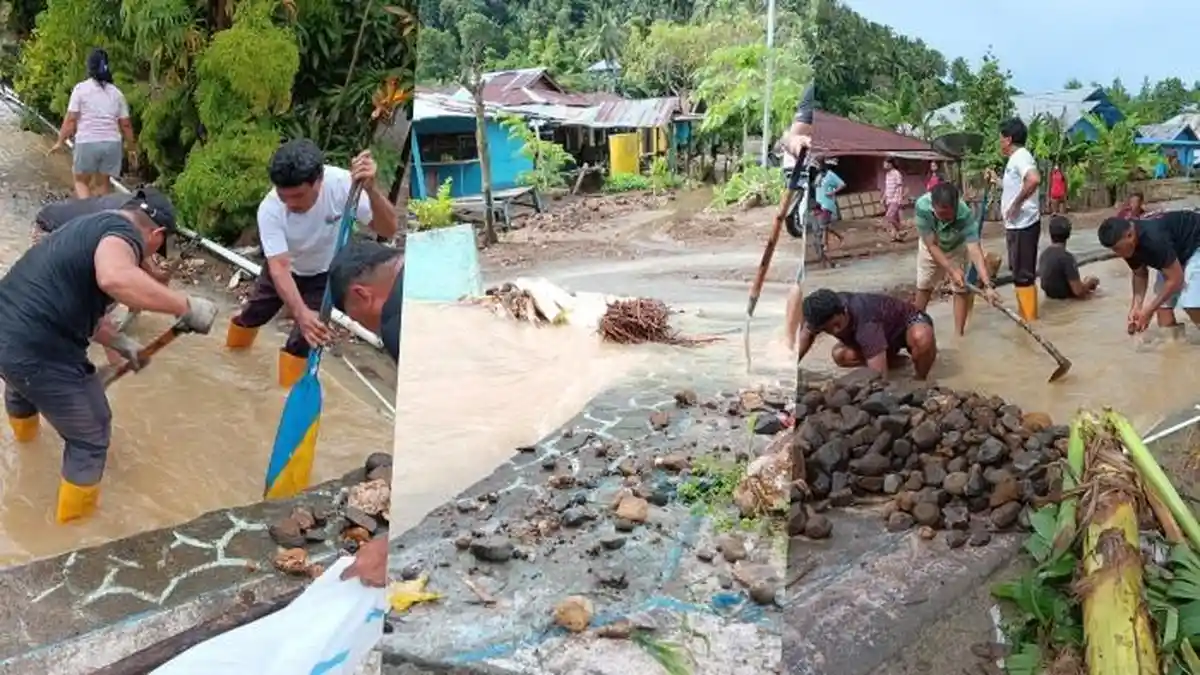 Cuaca Ekstrem Hujan Deras Landa Bitung Sulawesi Utara, 10 Rumah di Pulau Lembeh Tergenang