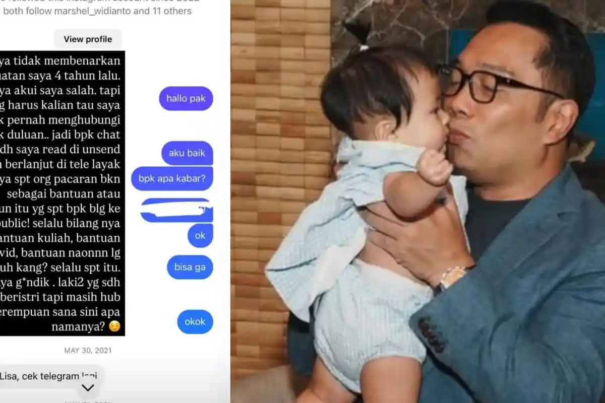 Dibilang Gundik Ridwan Kamil dan Dihujat Warganet, Lisa Mariana Beberkan Bukti Chat-nya dengan RK