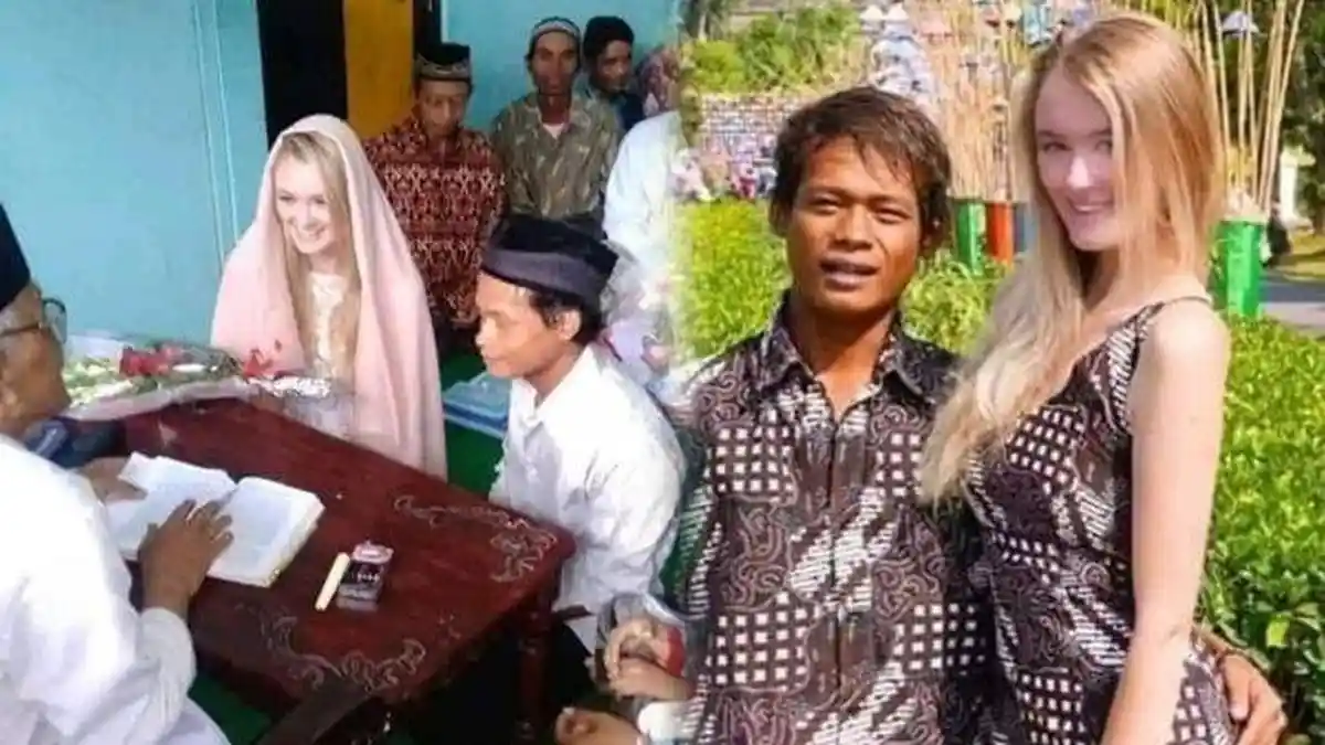 Viral Video Pria Indonesia Menikahi Bule Cantik Asal Rusia Banjir Doa