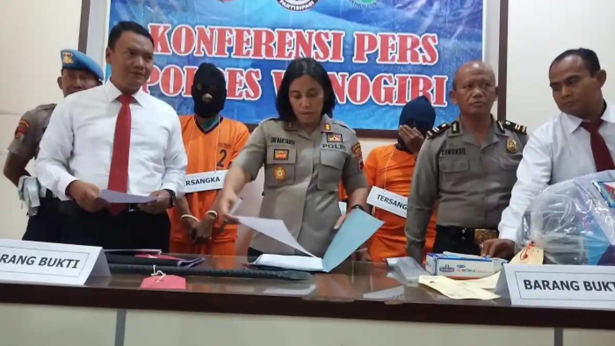 Tujuh Orang Sindikat Pencurian Lintas Provinsi yang Beraksi di Wonogiri Berhasil Diamankan