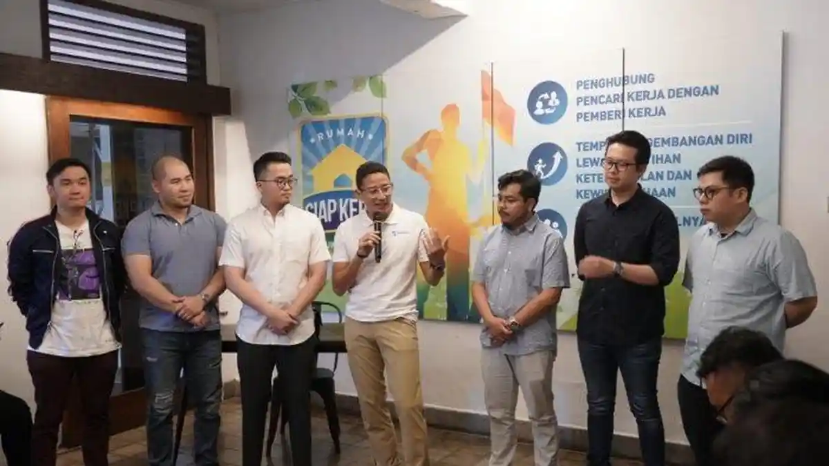Sandiaga Uno Ajak Sejumlah Pengusaha Muda Buka Peluang Lapangan Kerja