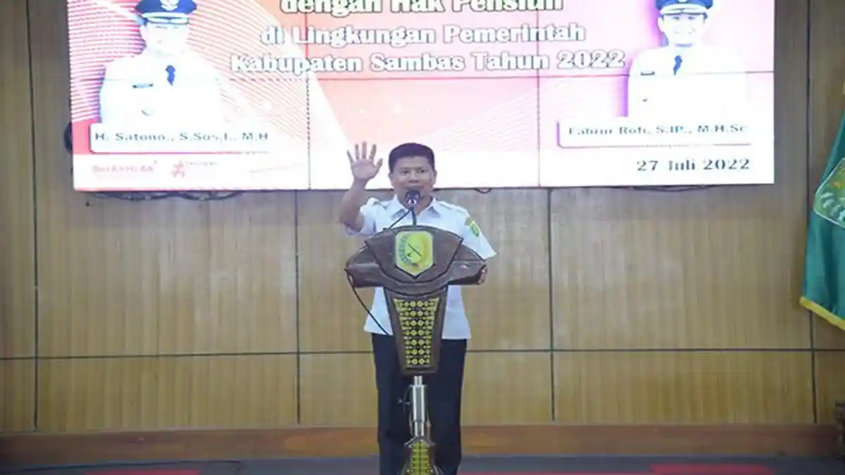 Bupati Sambas Terbitkan Surat Edaran Kibarkan Bendera Merah Putih Serentak Mulai 1 Agustus