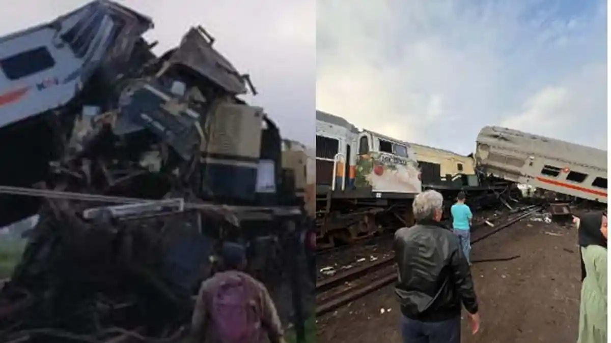 BREAKING NEWS, Kecelakaan Kereta Api Turangga Vs KA Baraya di Cicalengka Bandung, Gerbong Terangkat