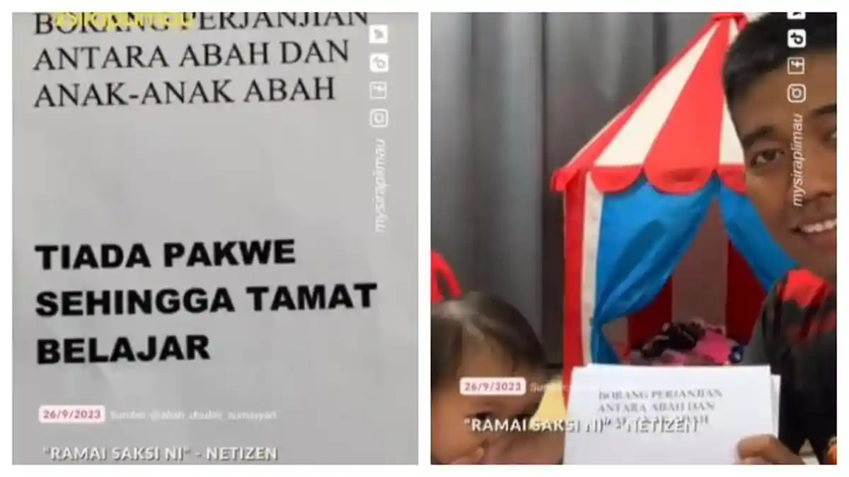 GEMAS Tingkah Ayah yang Minta Tanda Tangan Kontrak dengan Anaknya Agar Tak Pacaran hingga Kuliah