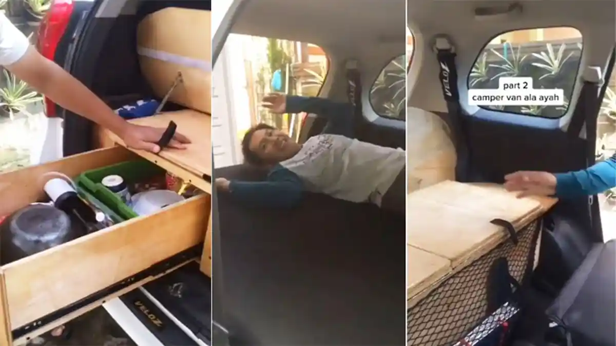 Kreatif, Afifah Rekam Ayahnya yang Mengubah Mobil Pribadi Menjadi Van, Begini Hasilnya