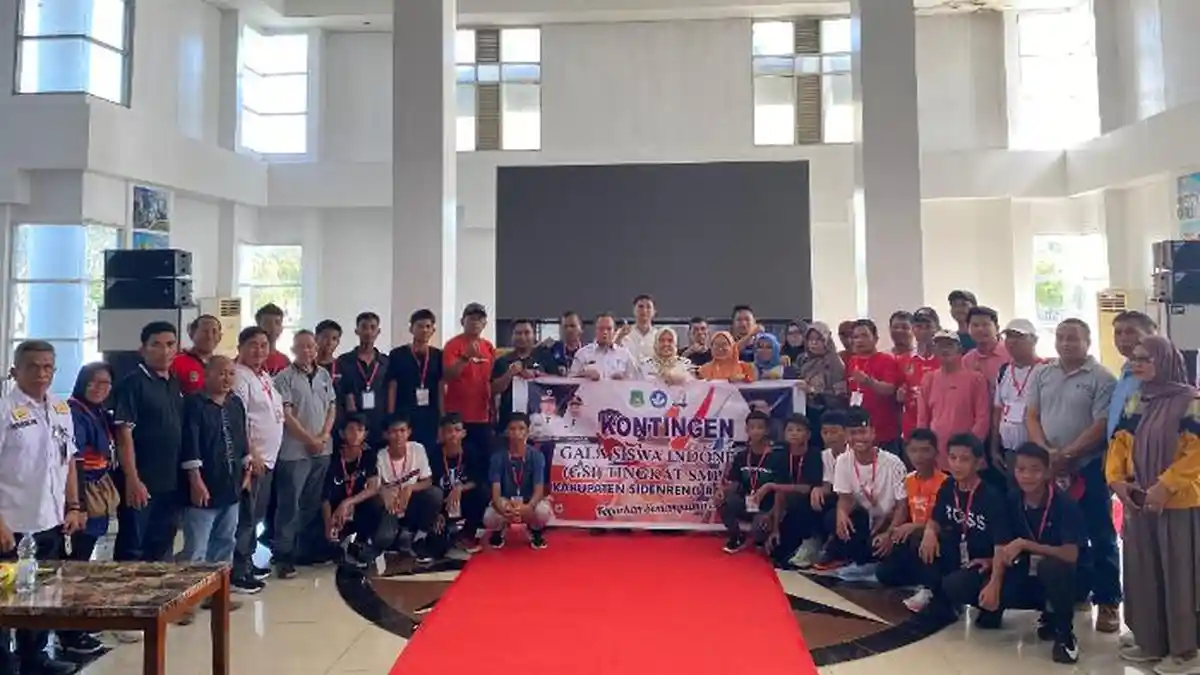 36 Kontingen GSI Sidrap Dilepas ke Tingkat Provinsi, Siap Bertanding di Makassar