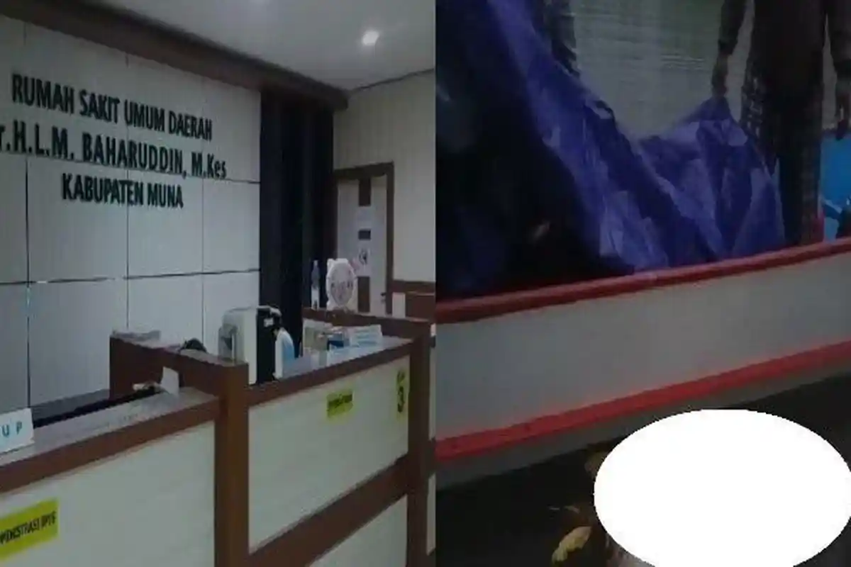 Mayat Pria yang Ditemukan di Perairan Lambiku Muna Sultra Masih Berada di RSUD dr LM Baharuddin Raha